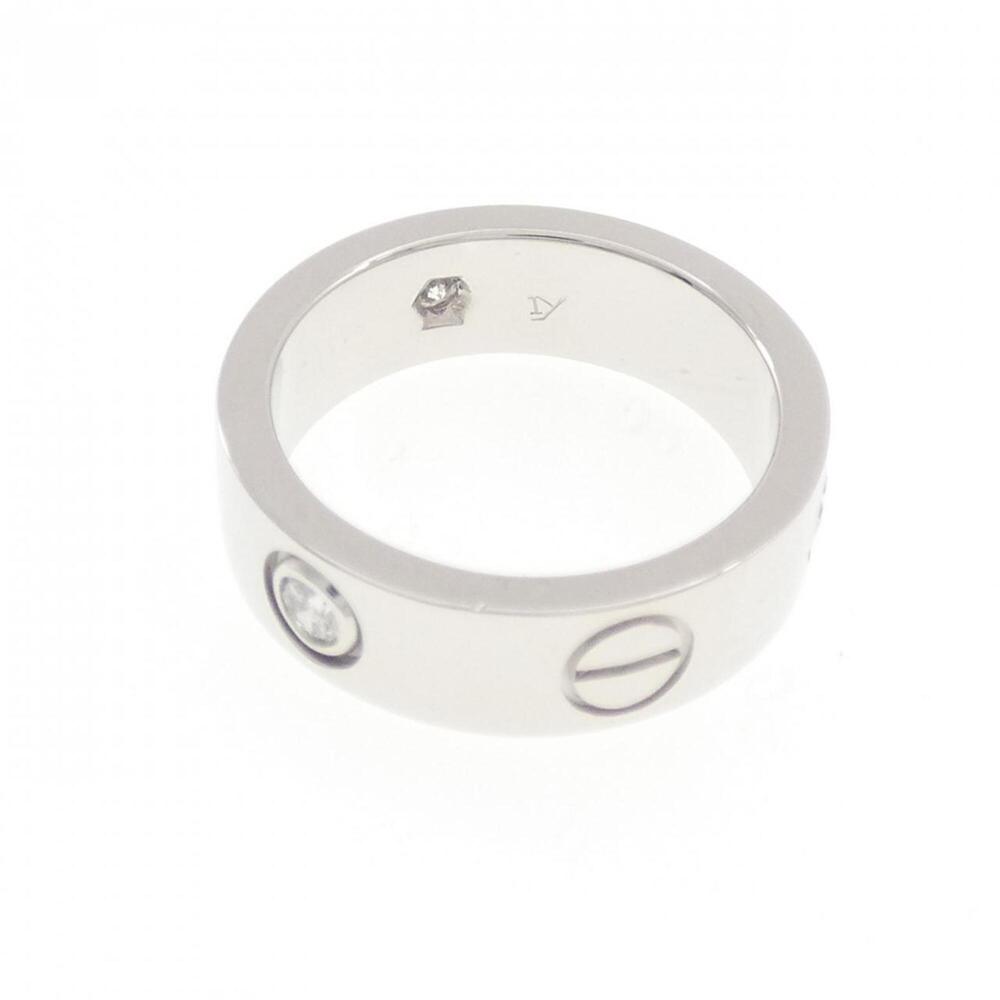 CARTIER Silver Diamond Love Ring - Picture 3 of 5